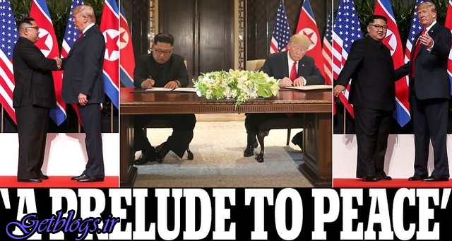 خلع سلاح هسته‌ای به زودی شروع می‌شود ، ترامپ و اون سند یکسان امضا کردند/ ترامپ