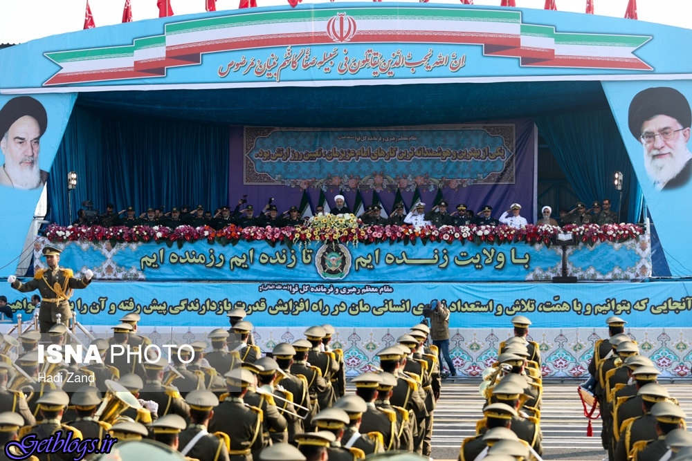 رژه نیروهای مسلح در روز ارتش با حضور رئیس‌جمهور