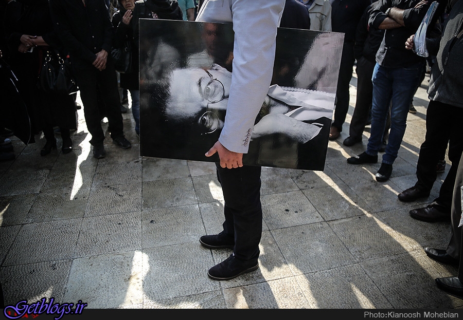تصاویر) + مراسم تشییع پیکر ناصر چشم آذر(