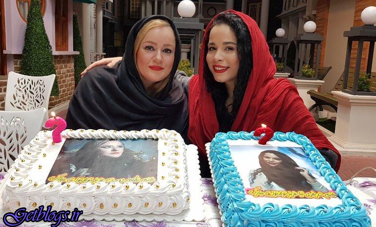 تصویر ، جشن تولد ملیکا شریفی نیا و نعیمه نظام دوست در کنار هم