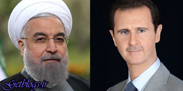 آماده‌ایم در امر بازسازی سوریه با تمامی امکانات در کنار شما باشیم / پیام روحانی به بشار اسد