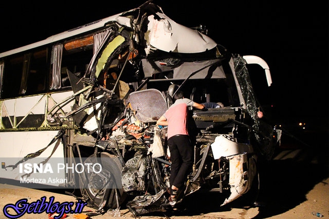 تصادف کامیون و اتوبوس در بزرگراه سمنان 35 مصدوم برجای گذاشت